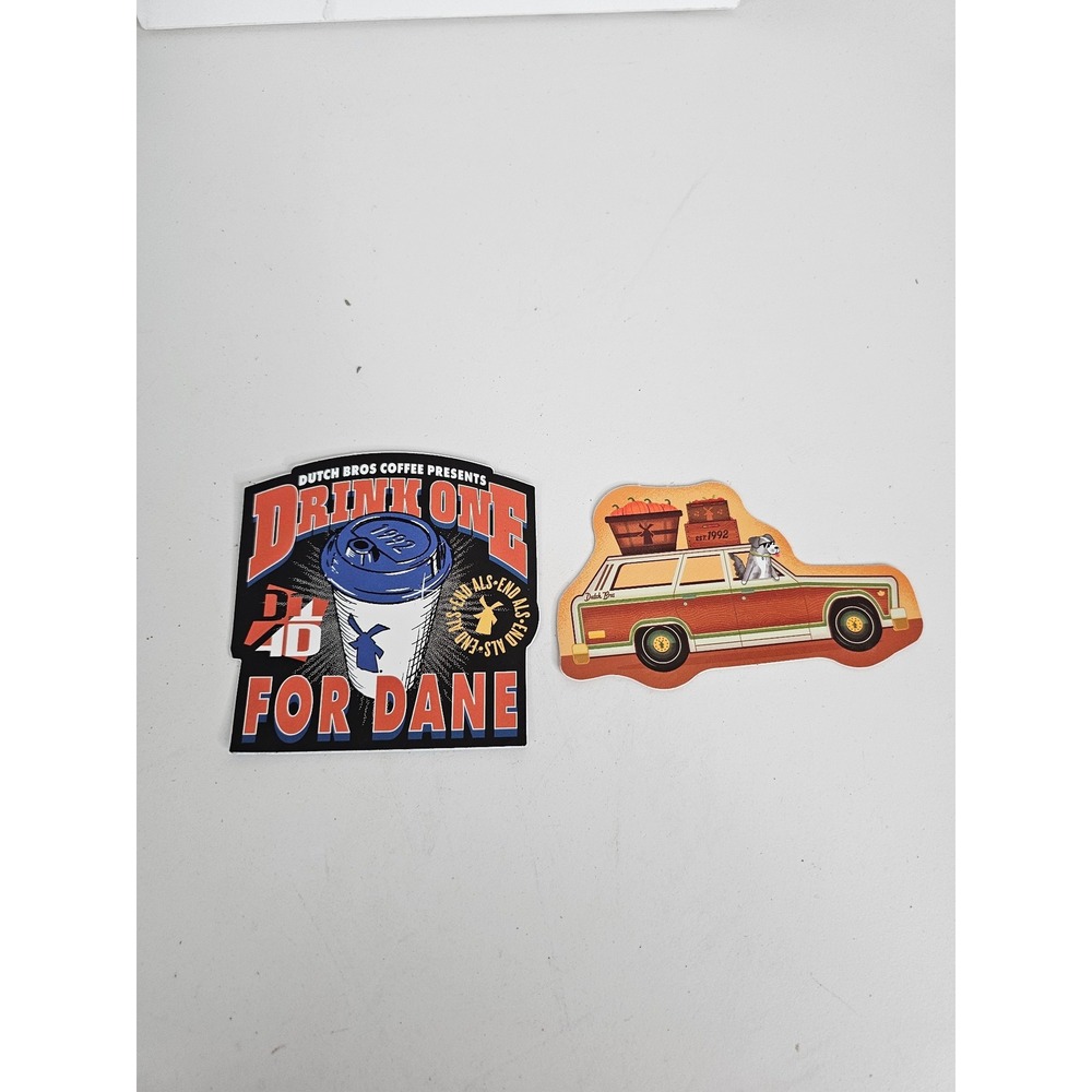 Dutch Bros Coffee Sticker Set Drink One for‎ Dane & Vintage Station Wagon Fall